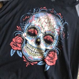 Torrid Day of the Dead 3/4 shirt